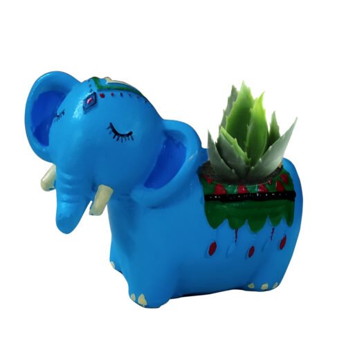 Elephant with plant