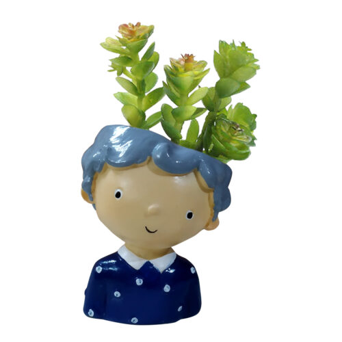 he doll with plant